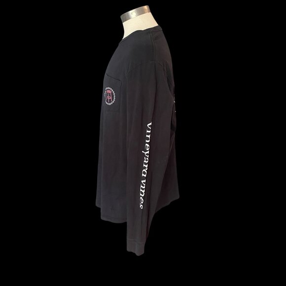 Vineyard Vines/Barstool Sports 1 Bite Pizza Reviews Black T-Shirt Men's Sz L - Picture 3 of 5